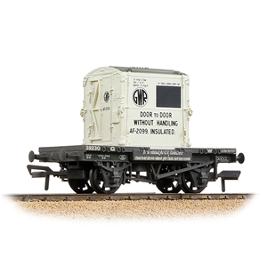 Conflat Wagon GWR Grey With 'GWR' AF Container [W, WL]