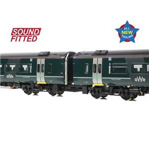 371-857SF Class 158 2-Car DMU 158766 GWR Green (FirstGroup) SOUND FITTED-2