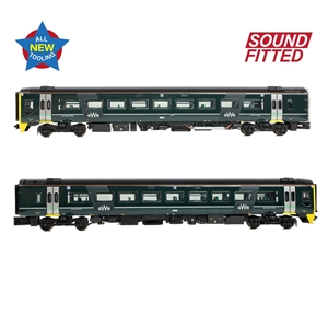 371-857SF Class 158 2-Car DMU 158766 GWR Green (FirstGroup) SOUND FITTED-4