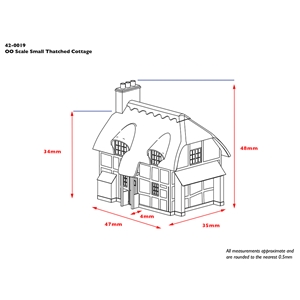 42-0019 Thatched Cottage Dims