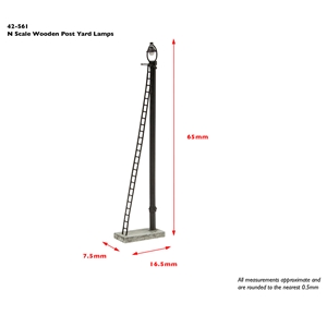 42-561 Wooden Post Yard Lamps (x2) - Dims