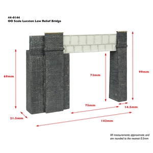 44-0144 Lucston Low Relief Bridge Dims