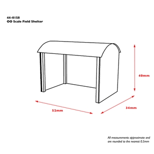 44-0158 OO Scale Field Shelter