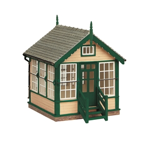 Platform Mounted Signal Box Green