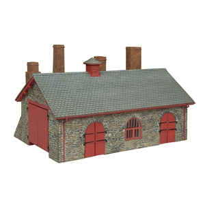 Narrow Gauge Blacksmith's and Wagon Workshop Red