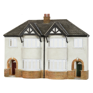 44-0206 Low Relief 1930s Semi Detached Houses (2)
