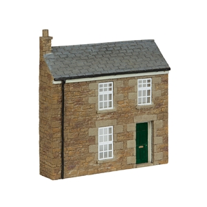 Low Relief Stone Terrace Right Hand Door Green
