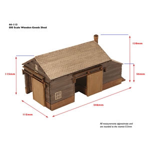 44-113 Wooden Goods Shed dims