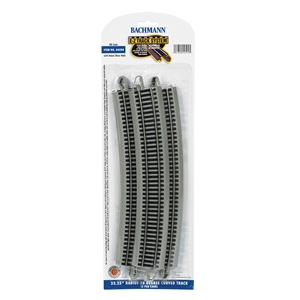 33.25' Radius 18 Degree Curved Track (5/Card)