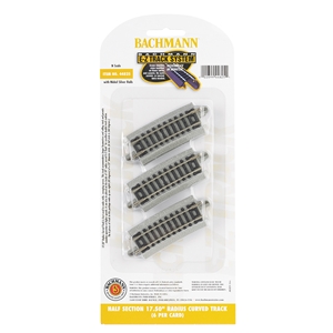 Half Section 17.50'' Radius Curved Track (6/Card)