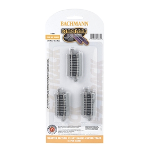 Quarter Section 12.50'' Radius Curved Track (6/Card)