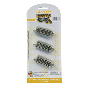 Quarter Section 14'' Radius Curved Track (6/Card)