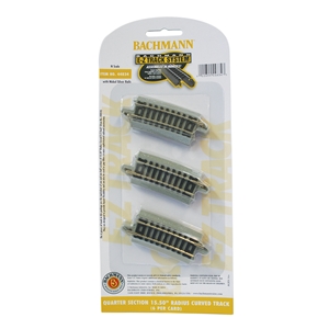 Quarter Section 15.50'' Radius Curved Track (6/Card)