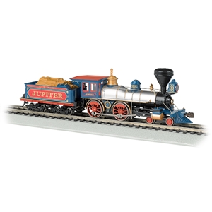 4-4-0 American - Central Pacific #60 'Jupiter' w/Wood Load