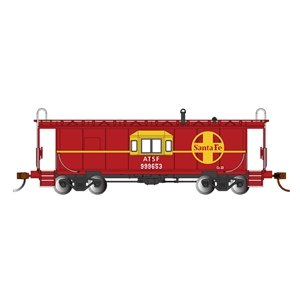 Bay Window Caboose (with Roof Walk) - Santa Fe