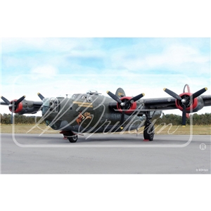 B-24 Liberator of the Mighty 8th Mini Back Drop (8.5"x5.5"/21.6x14cm)