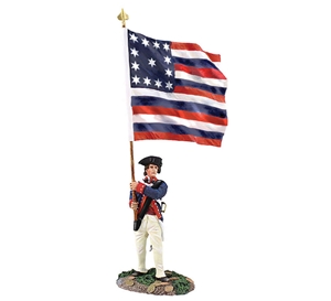 Continental Line Ensign with Flag, 1778-84