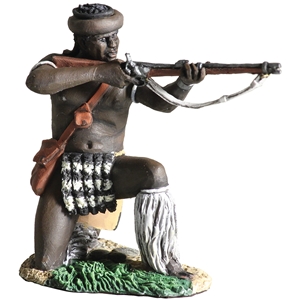 Zulu uDloko Regiment Kneeling Firing Percussion Rifle №1