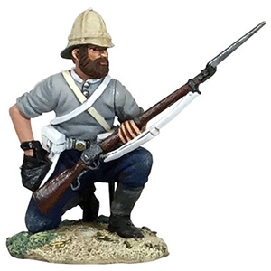 British 24th Foot Kneeling Loading in Shirtsleeves