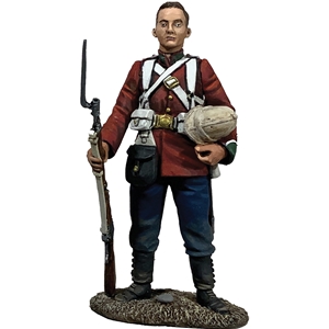 24th Foot OR Standing Holding Helmet, 1879