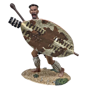 B20217 Zulu Warrior Attacking with Knobkerrie, 1879