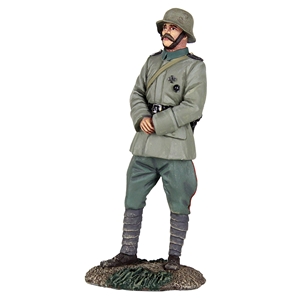 1916-18 German Infantry Officer Standing with Hands Clasped