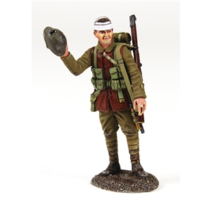 "A Close Call" 1916-18 British Infantry with Damaged Helmet