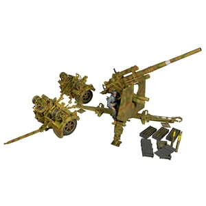 B25100 German 88mm Flak 36 Dual Purpose Gun with 1 Gunner 12 piece Set