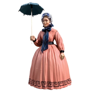 Miss Hannah, 1860s Woman Out For A Stroll