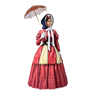 Miss Patty Dunbar Woman with Patriotic Apron and Parasol, 1861-65