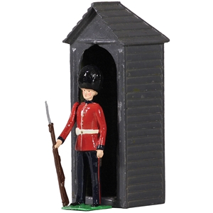 British Scots Guardsman with Sentry Box