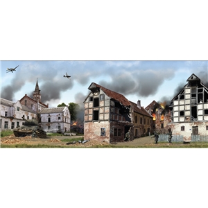B51058 Holding Action in the East - WWII Eastern Front Backdrop 31" x 13"
