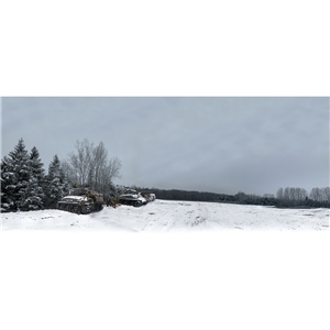 American Armor, Winter 1944-1945 Scenic Backdrop 31" x 13"