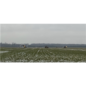 B51062 Armored Spearhead, WWII Sherman Tanks Advancing Backdrop 31" x 13"