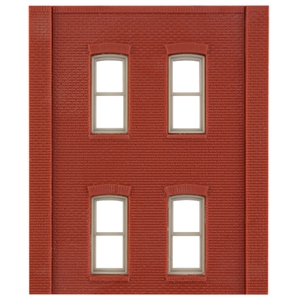 Two-Storey Four Rectangular Window Wall (x4)