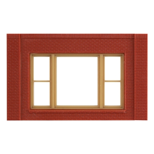 Single Storey 20th Century Window Wall (x4)