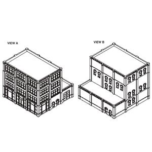 DPM36300 Victorian Style Storefront Building