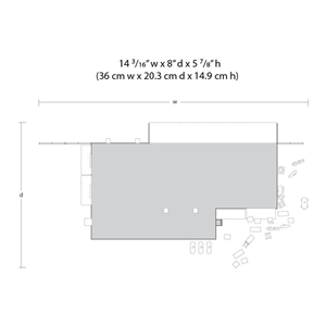 DPM66000 Woods Furniture Company Dims 03