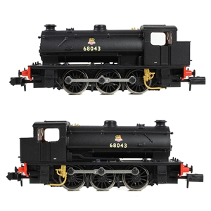 E85502 WD Austerity (J94) Saddle Tank 68043 BR Black (Early Emblem)-1