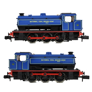 E85503 WD Austerity Saddle Tank No. 12 National Coal Board Kent Lined Blue-1
