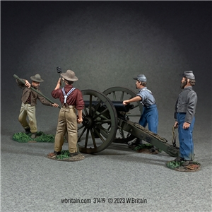 "Give 'em Another Round" Confederate Artillery with 6 Pound Howitzer