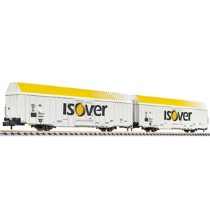 2-unit set, big volume wagon, Hbbks, DB, "isover", Ep.V, lon