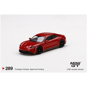 Porsche Taycan Turbo S Carmine Red (RHD)