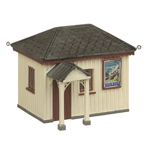 Narrow Gauge (OO9) Platform Waiting Room - Chocolate and Cream