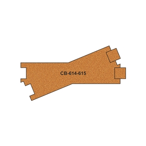 10 X Pre-Cut Cork Bed for R614-615 Cross Tracks