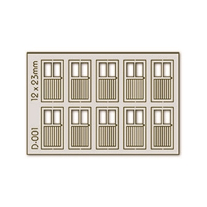 10 pcs 12X23mm 2 Lite Doors H0/00