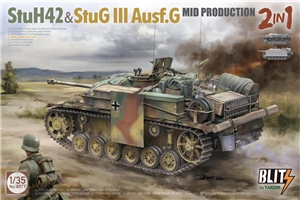 German WWII StuH 42/StuG III Ausf G Mid Production Assault Gun 2 in 1