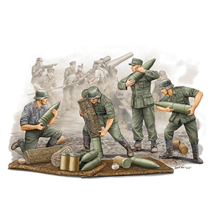 German Field Howitzer Gun Crew (loading)