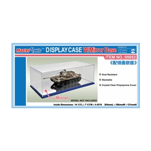 Display Case 364x186x121mm w/Mirror Base