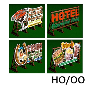 Laser-Cut Outdoor Billboards Kit No:1 (4 in a set)